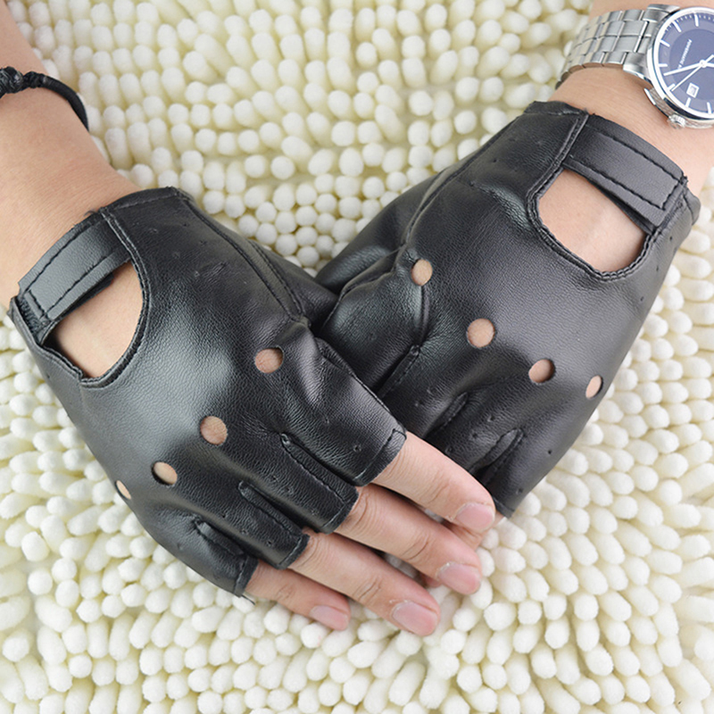 Leather Gloves Black Fingerles - Leather Driving Glove のレビューと価格