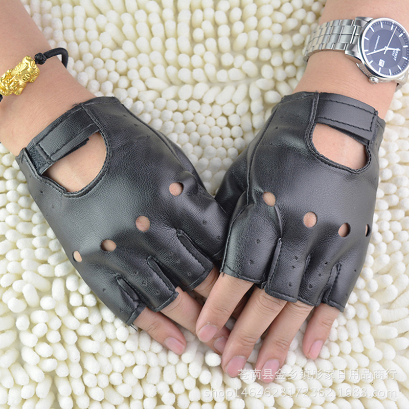 Leather Gloves Black Fingerles - Leather Driving Glove のレビューと価格