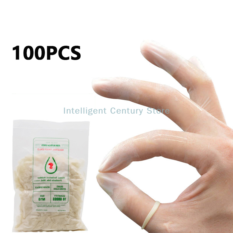 100 Pcs Rubber Non-slip Anti-s - Latex Disposable Glove のレビューと価格