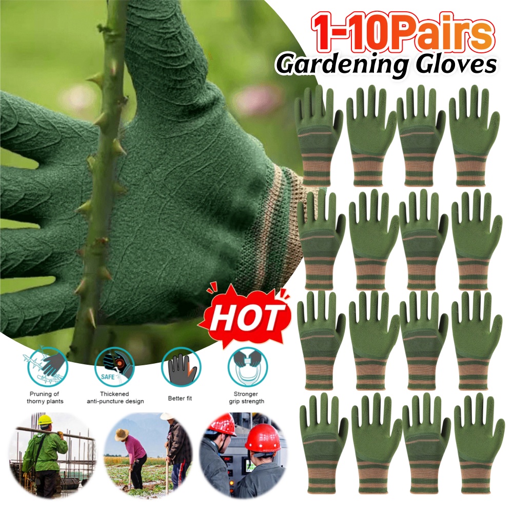 1-10Pairs Gardening Gloves Wat - Gardening Glove Waterproof のレビューと価格