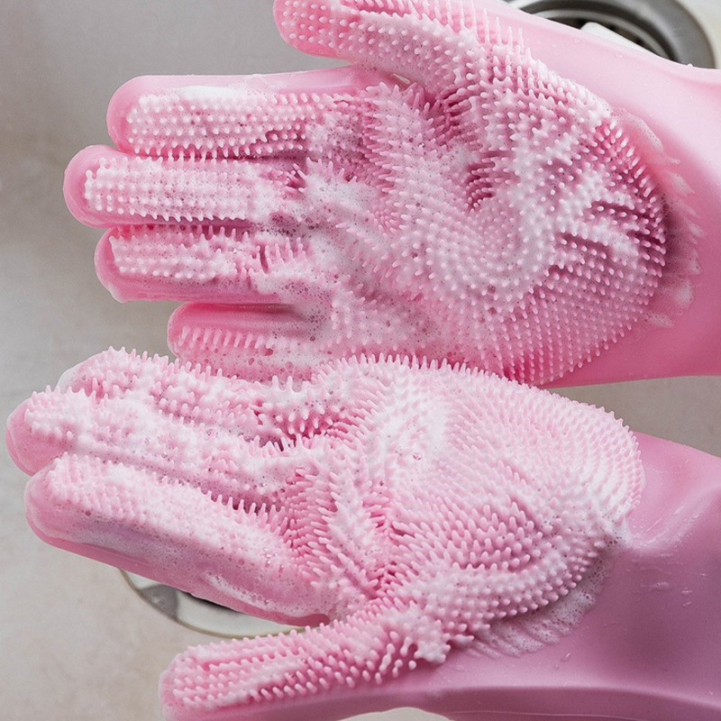 Dishwashing Cleaning Gloves Ma - Dish Glove Rubber のレビューと価格