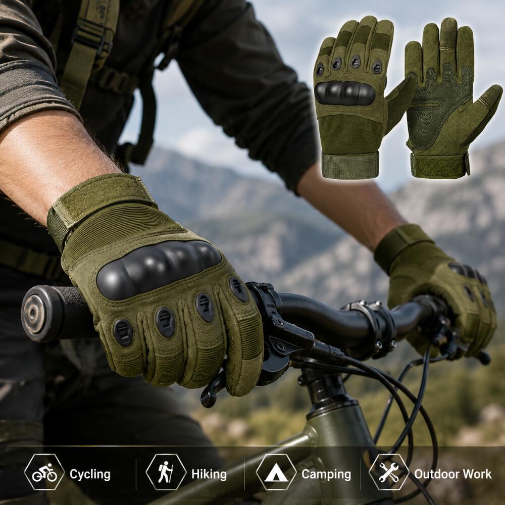 Full Finger Tactical Gloves wi - Motorcycle Glove Knuckle のレビューと価格