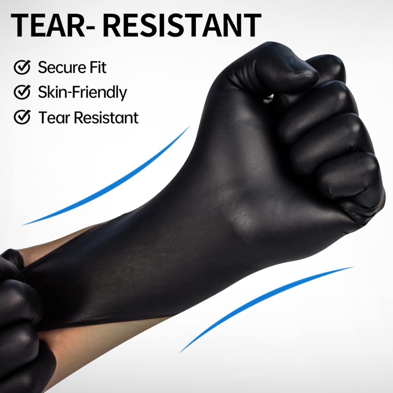 100PCS Black Nitrile Gloves Di - Nitrile Mechanic Glove のレビューと価格