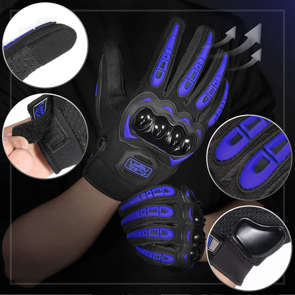 Men Motorcycle Gloves Touch Sc - Motorcycle Glove Knuckle のレビューと価格
