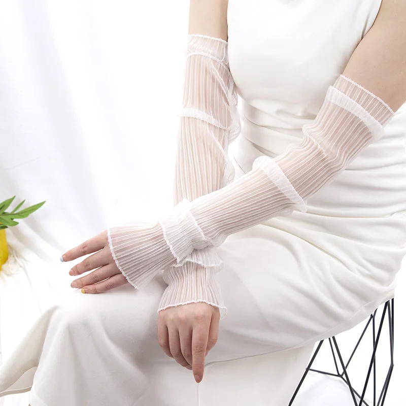 Summer Long Fingerless Gloves  - Fingerless Glove Knit のレビューと価格