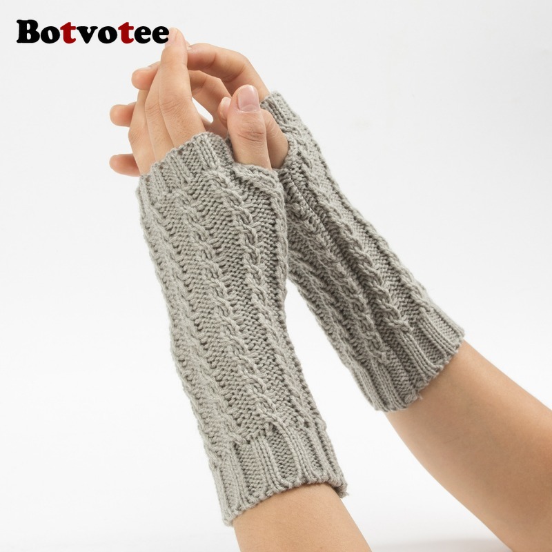 Botvotee Y2k Half Finger Winte - Fingerless Glove Knit のレビューと価格