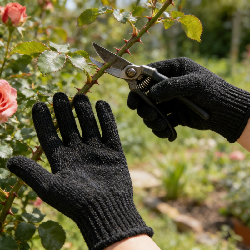 1 Pair Black Steel Wire Metal  - Cut Resistant Glove のレビューと価格