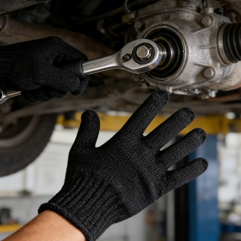 1 Pair Black Steel Wire Metal  - Cut Resistant Glove のレビューと価格